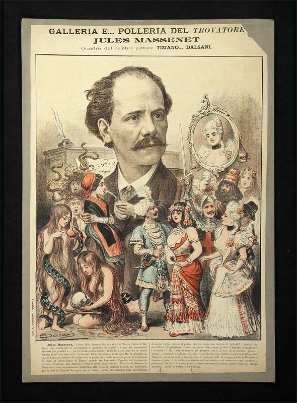 Massenet, Jules Emile Frédéric (1842-1912): - Französischer Komponist.