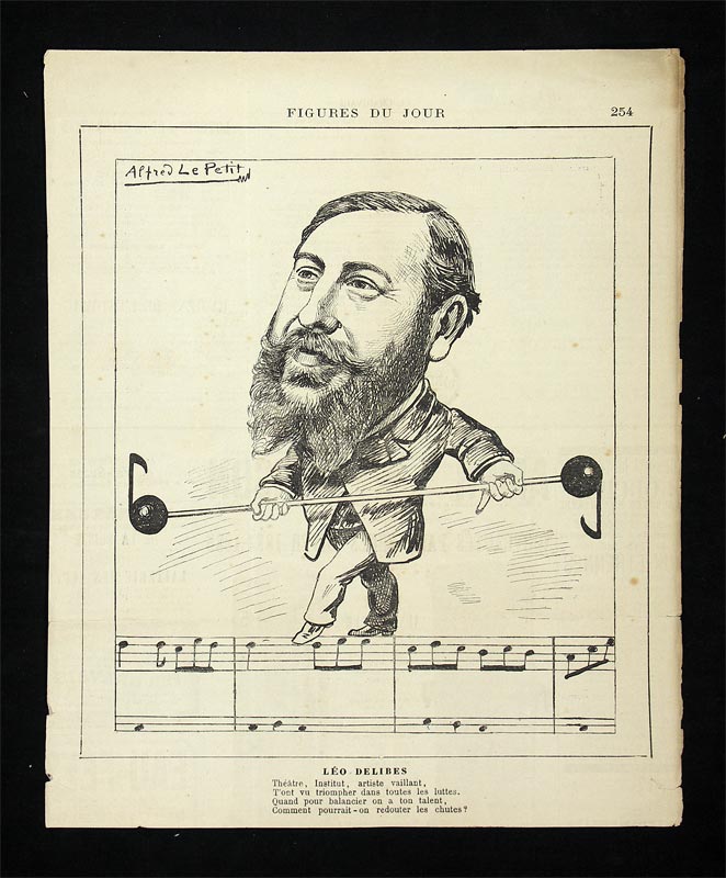 Delibes, Clément Philibert Léo (1836-1891): - Französischer Komponist.