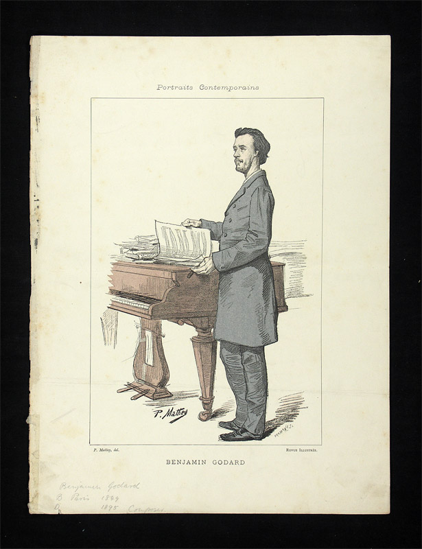Godard, Benjamin Louis Paul (1849-1895): - Französischer Komponist.