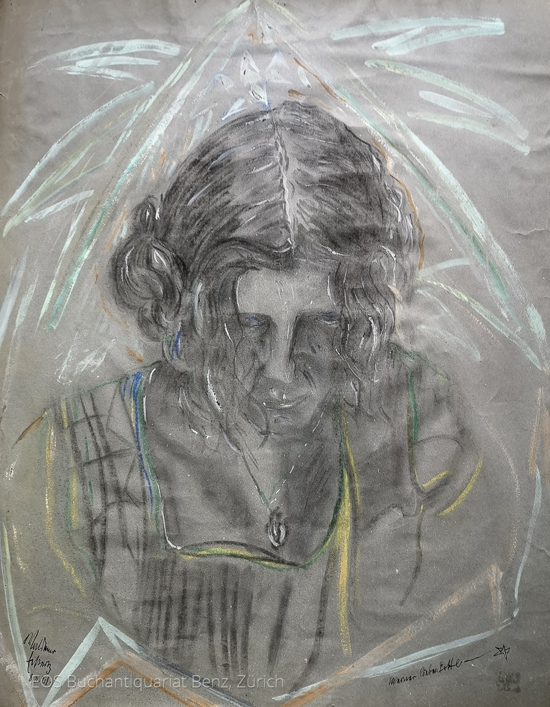 Eckertz, Waldemar (1878–1947): - Porträt Charlotte Eckertz.