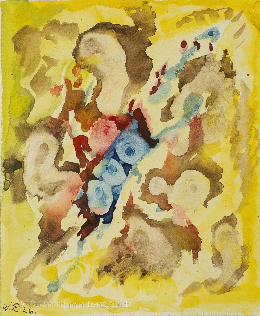 Eckertz, Waldemar (1878–1947): - (Komposition in Gelbton).