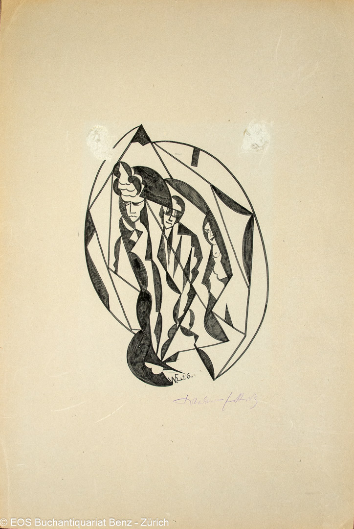Eckertz, Waldemar (1878–1947): - (Drei Menschen in Oval).