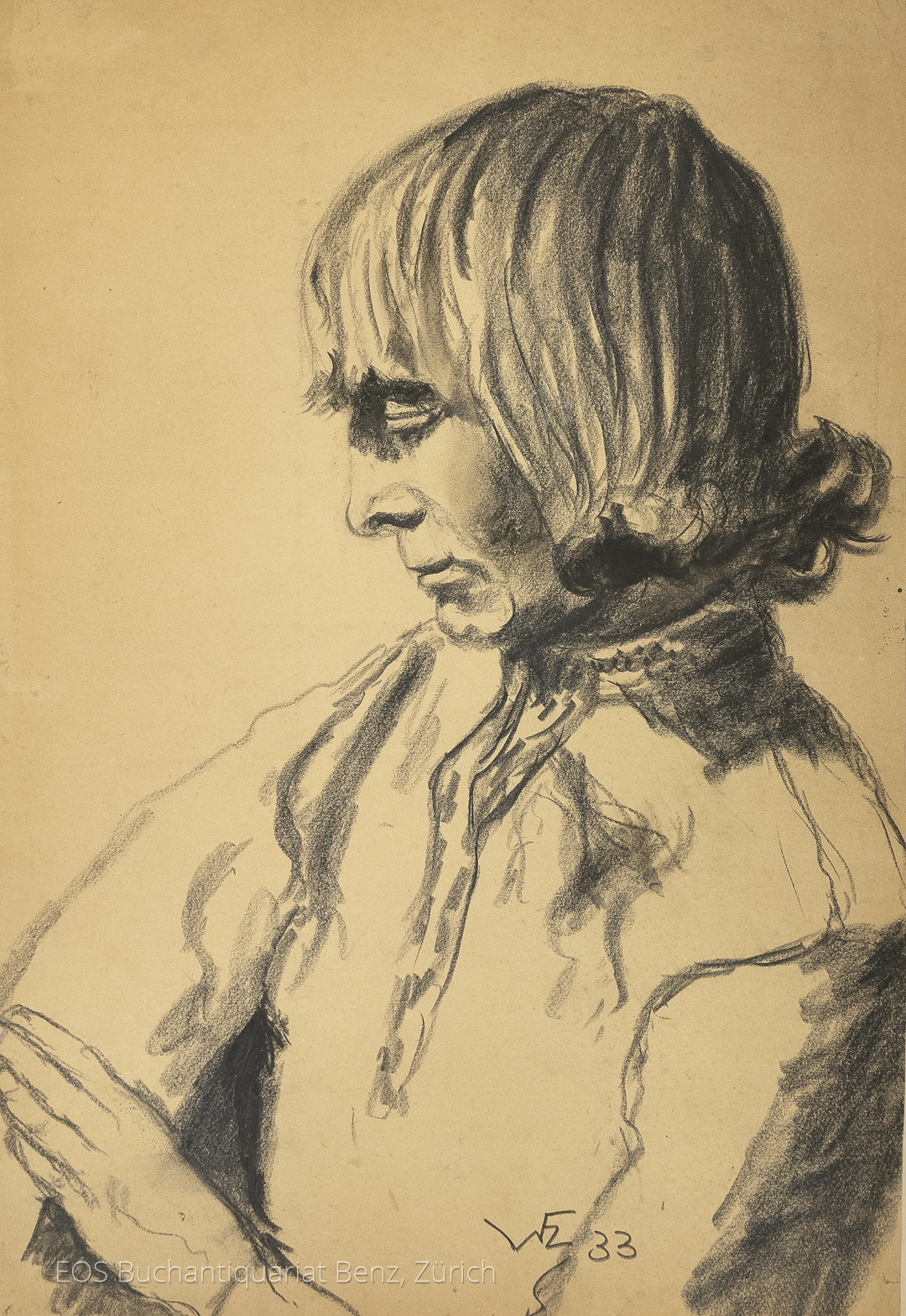 Eckertz, Waldemar (1878–1947): - Porträt «Rita».