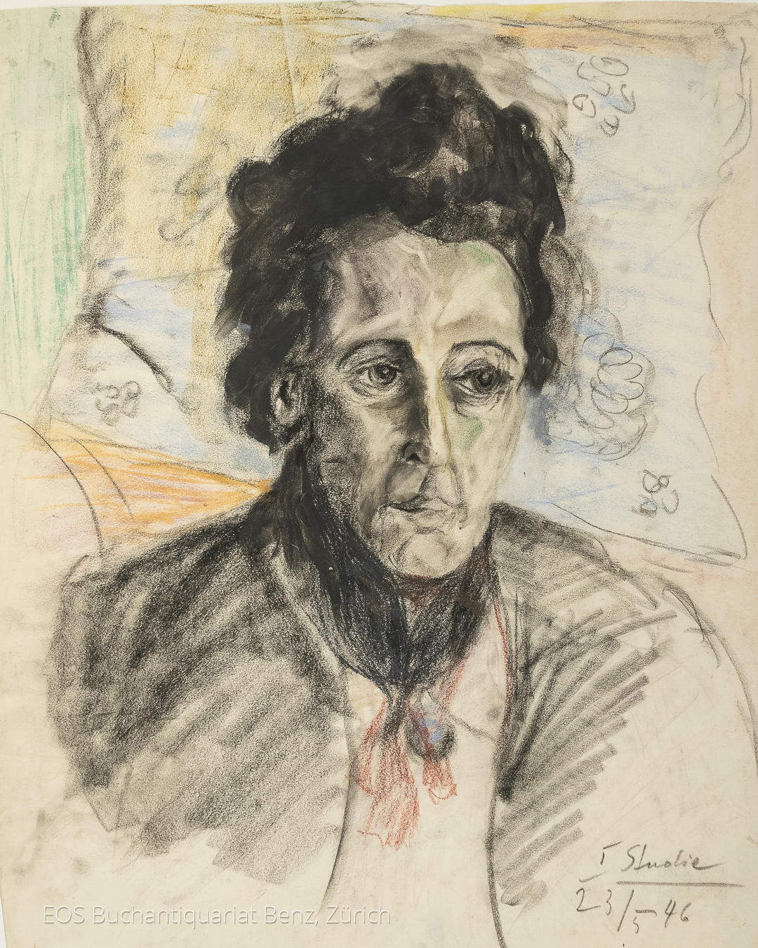 Eckertz, Waldemar (1878–1947): - Porträt einer Frau.