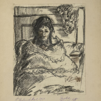 Eckertz, Waldemar (1878–1947): - Frau im Bett - Studie.