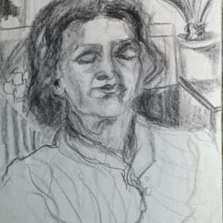 Eckertz, Waldemar (1878–1947): - Porträt Charlotte Eckertz "so müde".