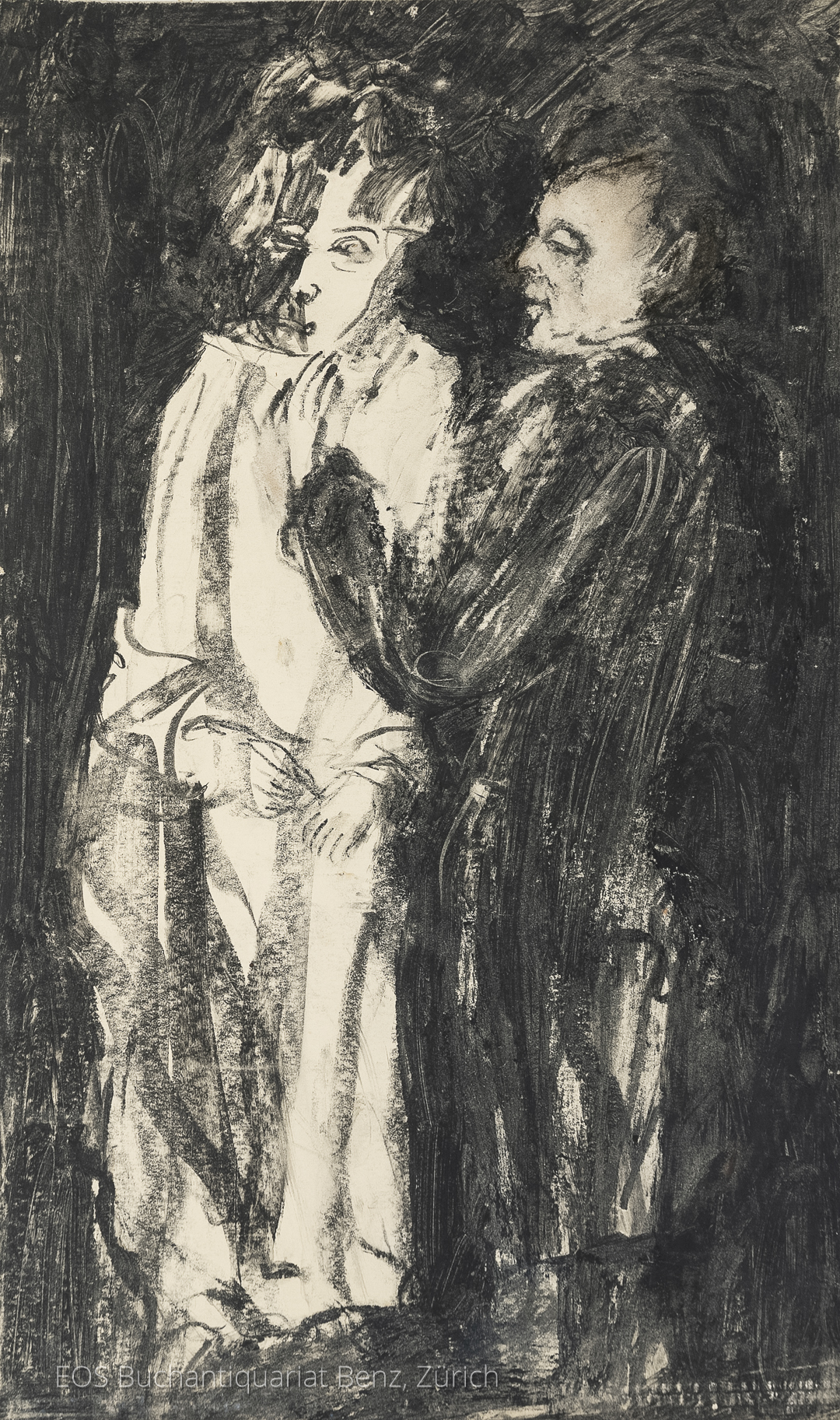Eckertz, Waldemar (1878–1947): - Stehendes Paar (Frau und Mann).