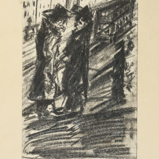 Eckertz, Waldemar (1878–1947): - Zwei Männer in einer Stadt.