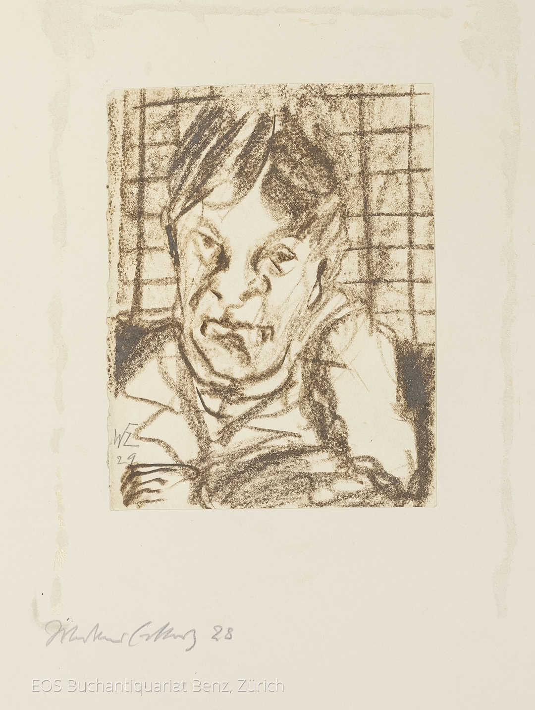 Eckertz, Waldemar (1878–1947): - Porträt eines Mannes.