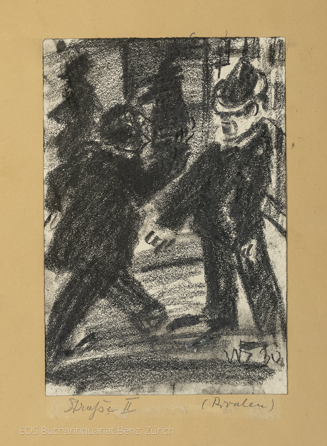 Eckertz, Waldemar (1878–1947): - Rivalen - Zwei Männer auf der Strasse.