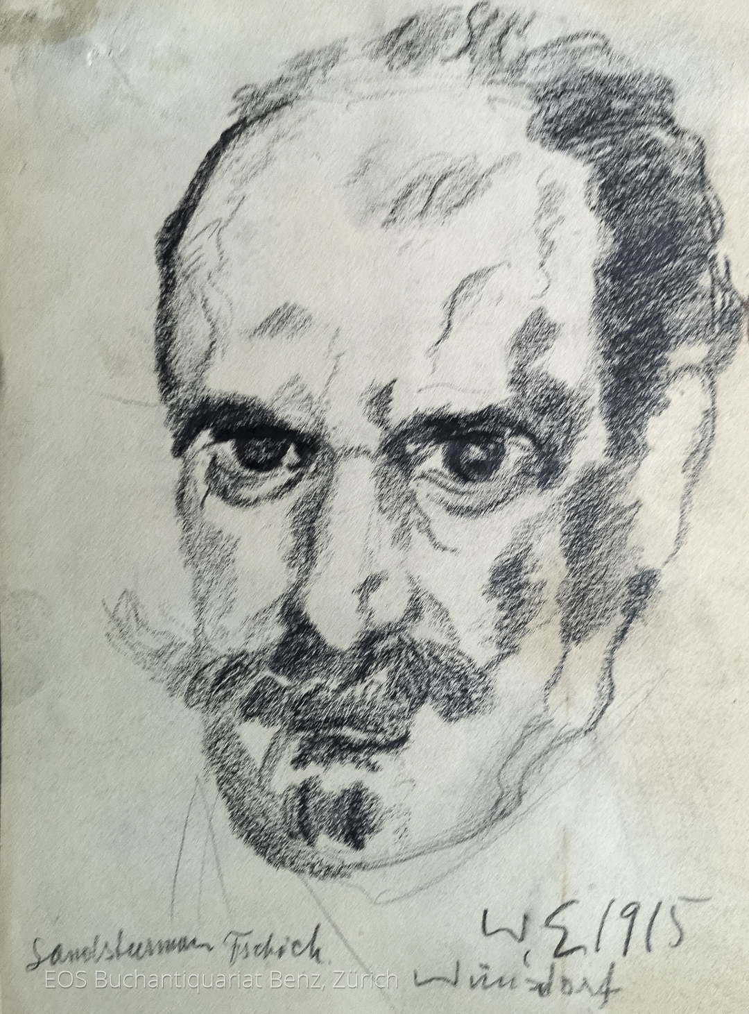 Eckertz, Waldemar (1878–1947): - Krieg 1915 - Landsturmmann Tschich - Wünsdorf