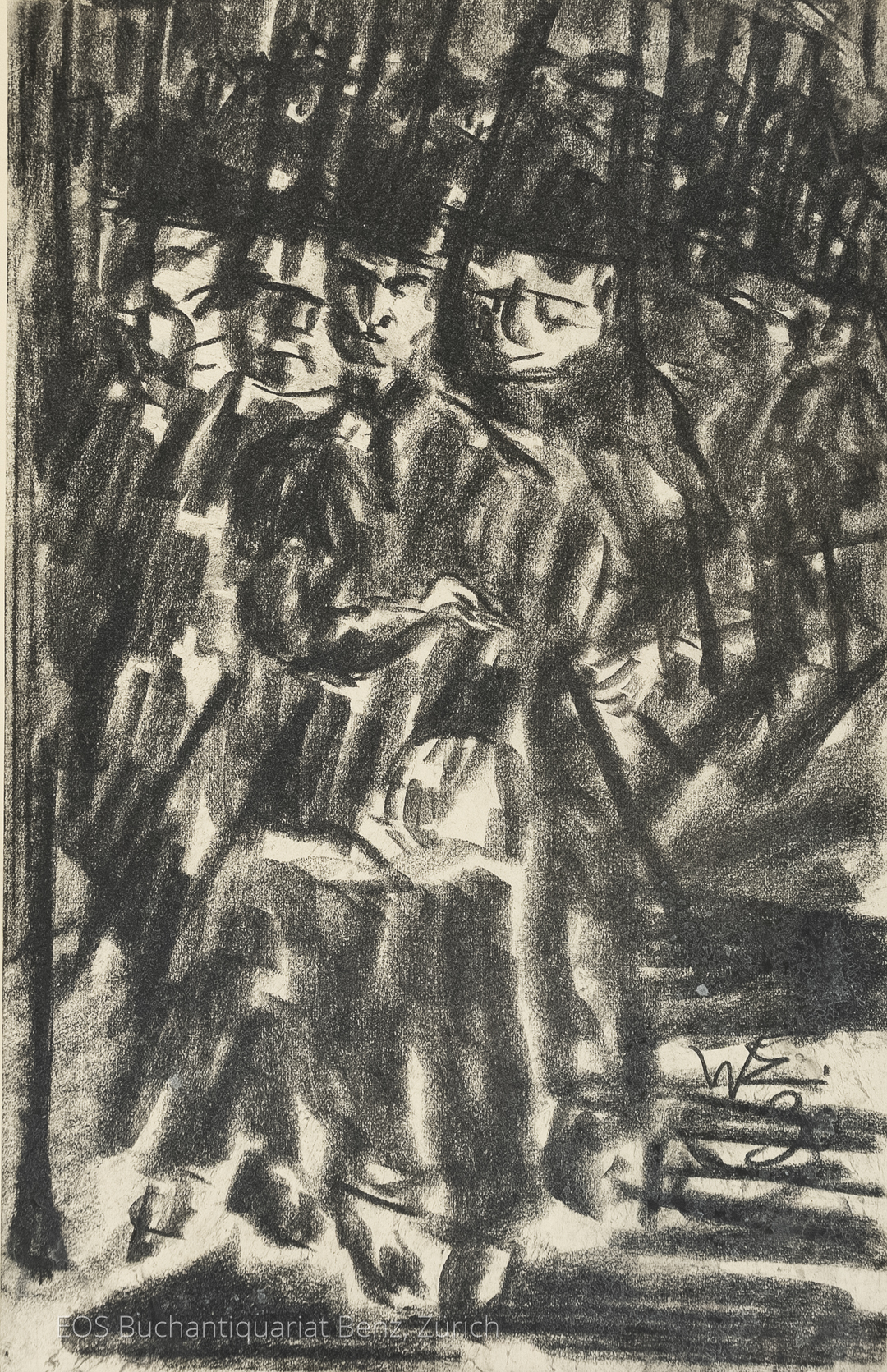 Eckertz, Waldemar (1878–1947): - Männerkolonne.