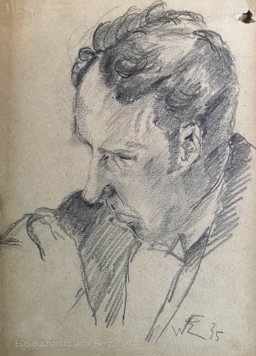 Eckertz, Waldemar (1878–1947): - Männerkopf.