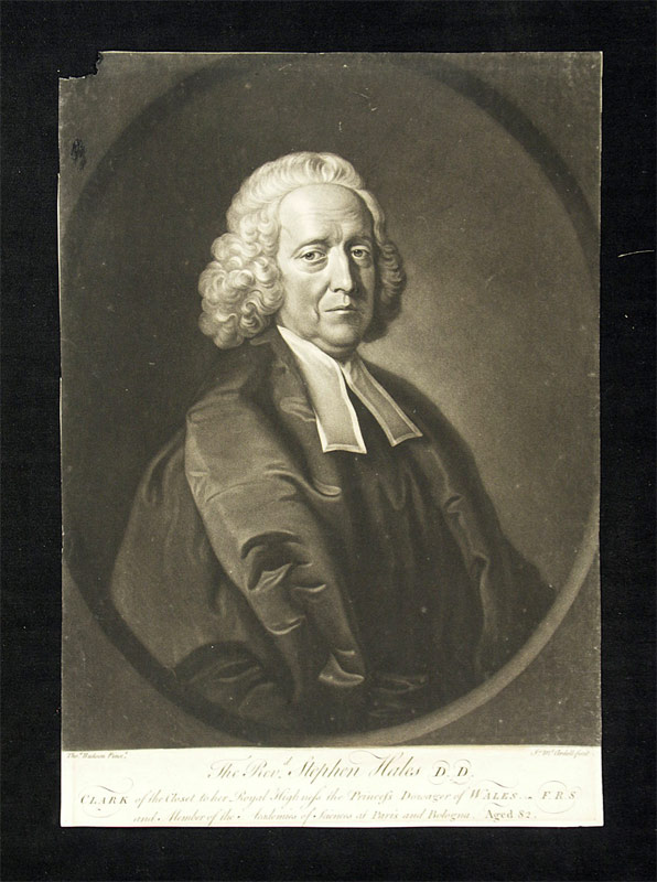 Hales, Stephen (1677-1761): - English theologian and natural scientist.
