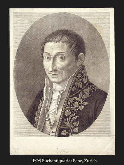 Volta, Alessandro Giuseppe (1745-1827): - Ital. Physiker.