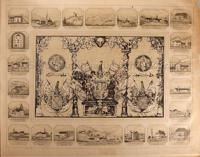 Jacob Balzer (Lithograf) - (Übersichtsblatt aus der Stammbaum des rhätischen adeligen Geschlechtes, Sprecher von Bernegg).