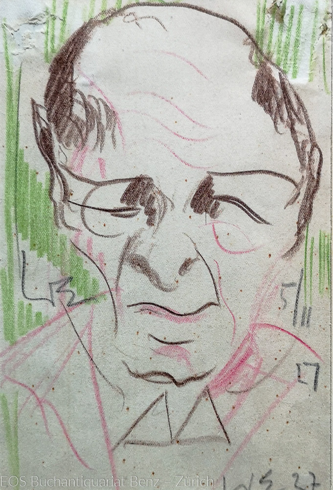 Eckertz, Waldemar (1878–1947); (1878–1947): - Porträtskizze.