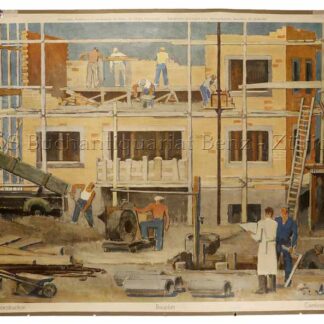 Bieri, Carl (1894-1962): - Maison en construction - Bauplatz - Cantiere di construzione.
