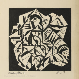 Eckertz, Waldemar (1878–1947): - (Köpfe und Augen in Quadrat).