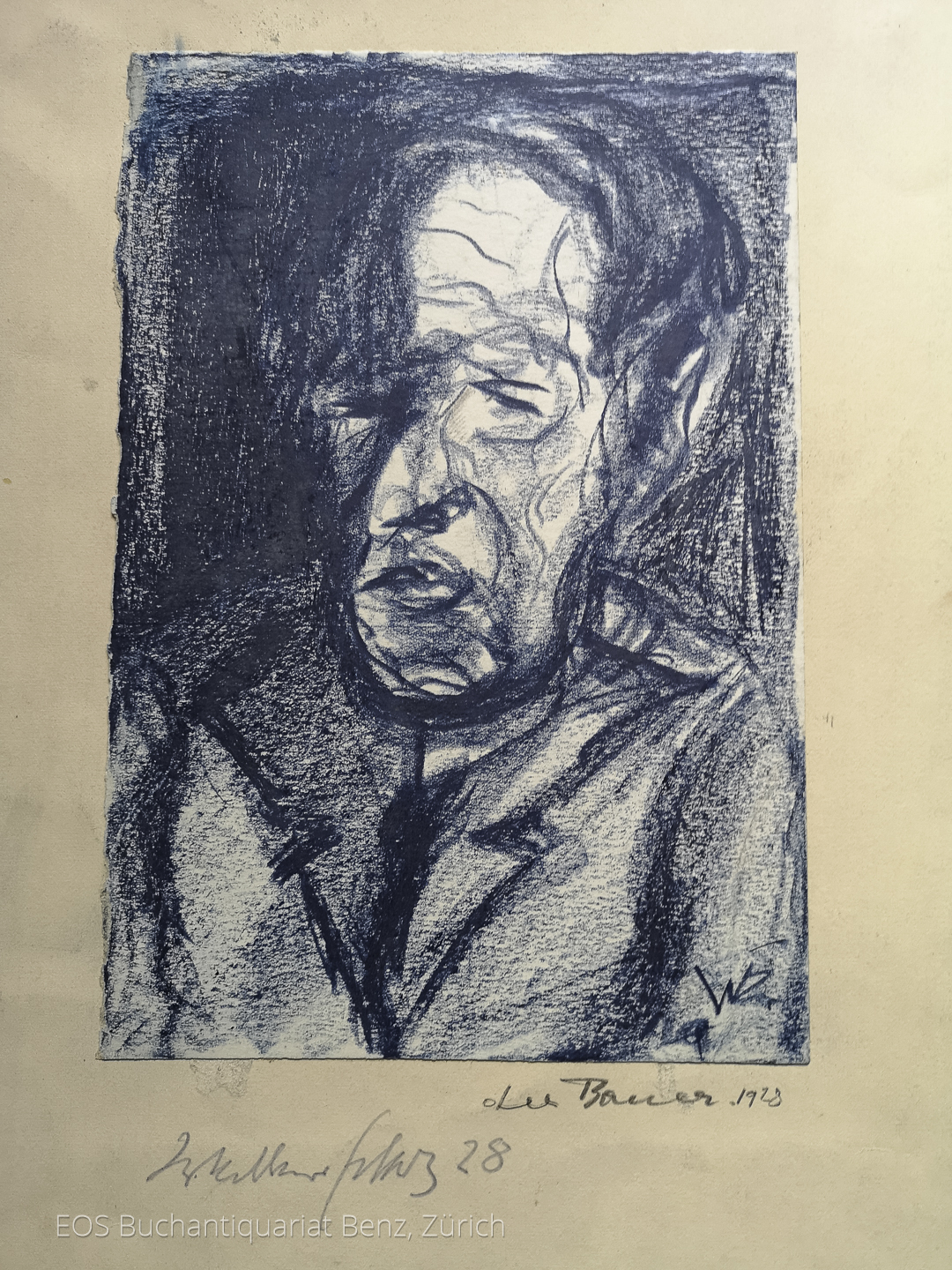 Eckertz, Waldemar (1878–1947): - Porträt "Du Baier".