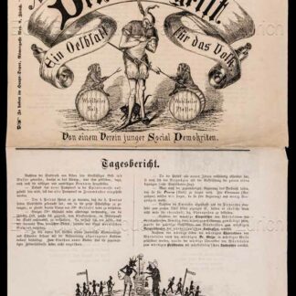 - Der Zeitgeist. Sechse-Läuten 1870. Ein Oelblatt für das Volk. Von einem Verein junger Social Demokritten.