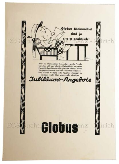 Lips, Robert (1912-1975): - Globus-Kleinmöbel sind ja s-o-o praktisch!