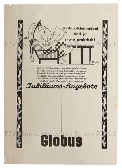 Lips, Robert (1912-1975): - Globus-Kleinmöbel sind ja s-o-o praktisch!