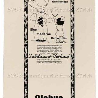 Lips, Robert (1912-1975): - Globi als Gentleman! Eine moderne Krawatte.