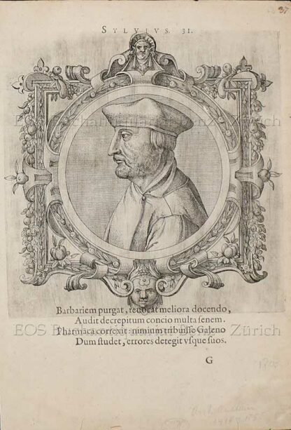 Sylvius, Jacobus (Jacques Dubois) (1478-1555): - Franz. Anatom.