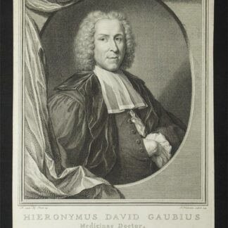 Gaubius, David Hieronymus (1705-1780): - Deutscher Mediziner.