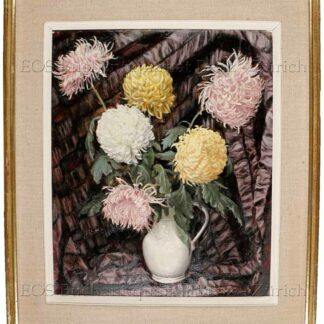 Magnhild, Baecki: - Chrysanthemen in Vase.
