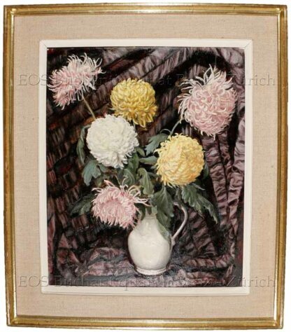 Magnhild, Baecki: - Chrysanthemen in Vase.