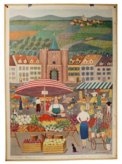 Barth, Andreas (1916-1990): - Gemüsemarkt - Marché aux légumes - Il mercato di verdura - Fruit and Vegetable Market.