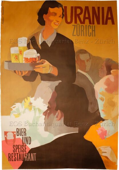Koella, Alfred (1913-2007): - Urania Zürich Bier und Speise Restaurant.