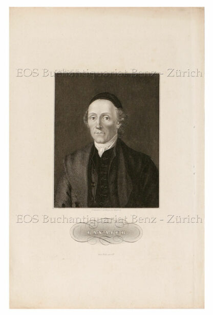 Lavater, Johann Caspar (1741-1801): - Portrait (Brustbild).