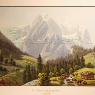 Frey, Samuel (1785-1836): - Le Glacier de Rosenlaui.