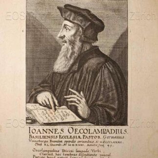 Oekolampad, Johannes (1482-1531): - Deutscher Theologe, Humanist und Reformator.