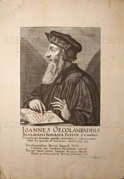 Oekolampad, Johannes (1482-1531): - Deutscher Theologe, Humanist und Reformator.