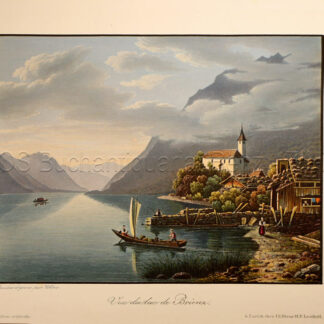 Weber, Lukas (1811-1860): - Vue du lac de Brienz.