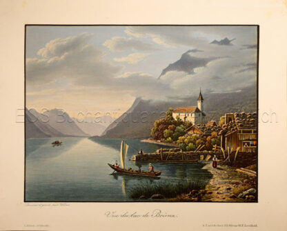 Weber, Lukas (1811-1860): - Vue du lac de Brienz.