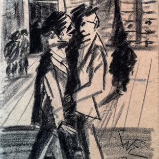 Eckertz, Waldemar (1878–1947): - 2 Männer auf der Strasse.