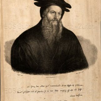 Gessner, Conrad (1516–1565): - Portrait von Conrad Gessner (Brustbild).